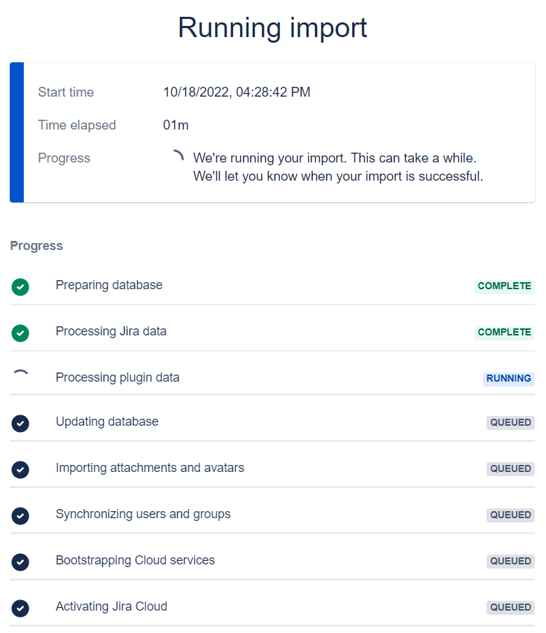 Running import 2 Running import 2