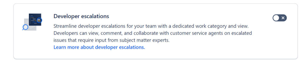 Developer escalation