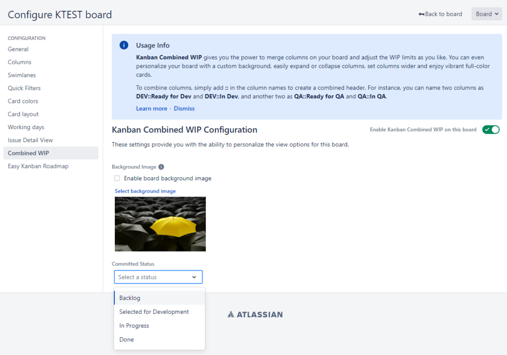 DC board configuration