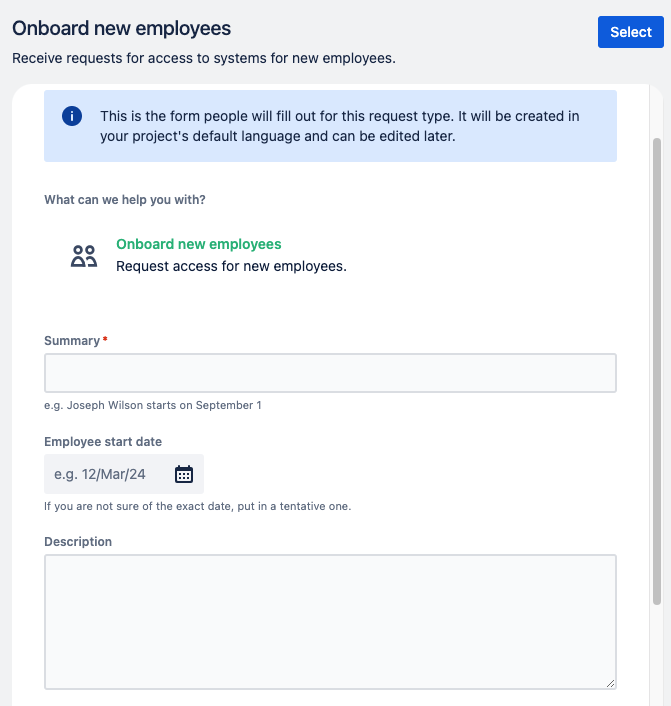 Onboard new employees