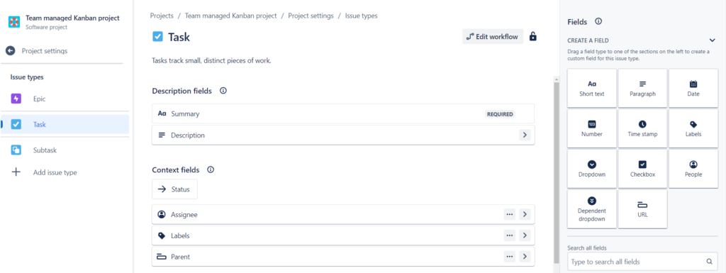 project configuration