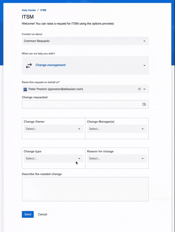 Jira Service Management Dyamic Forms