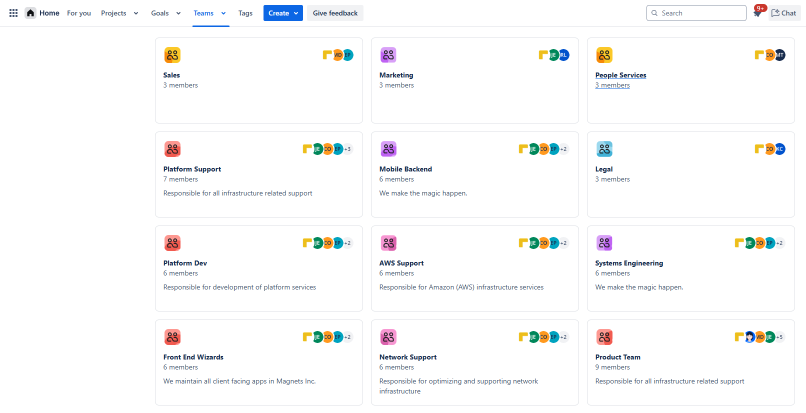 Teams Atlassian Cloud
