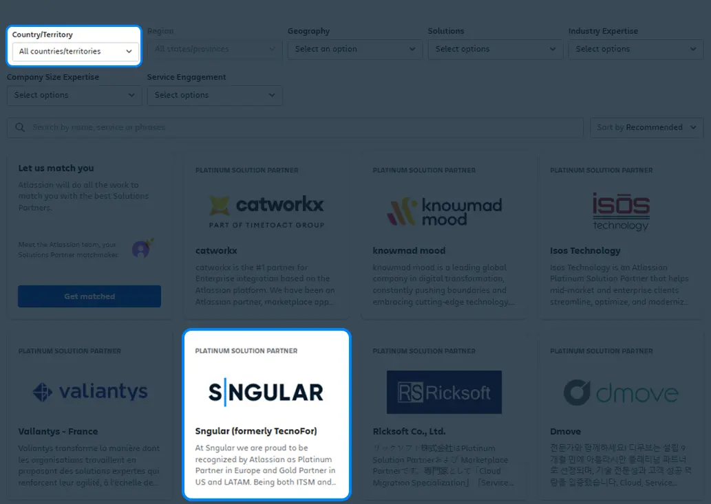 sngular ranked top 5 at atlassian partner directory